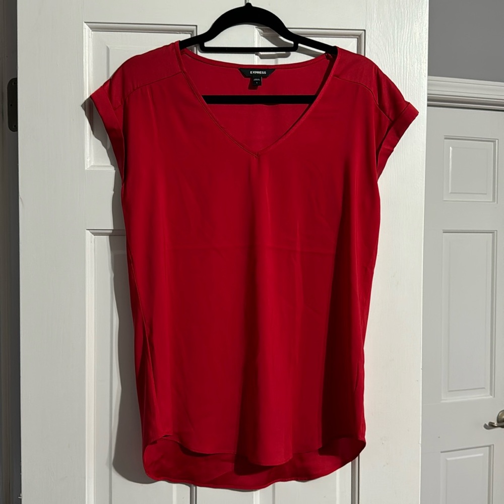 Express red top shirt